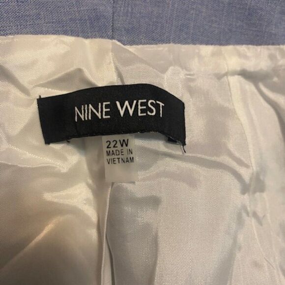 Nine West Blue Flange Kiss Front blazer, size 22W - Picture 5 of 6